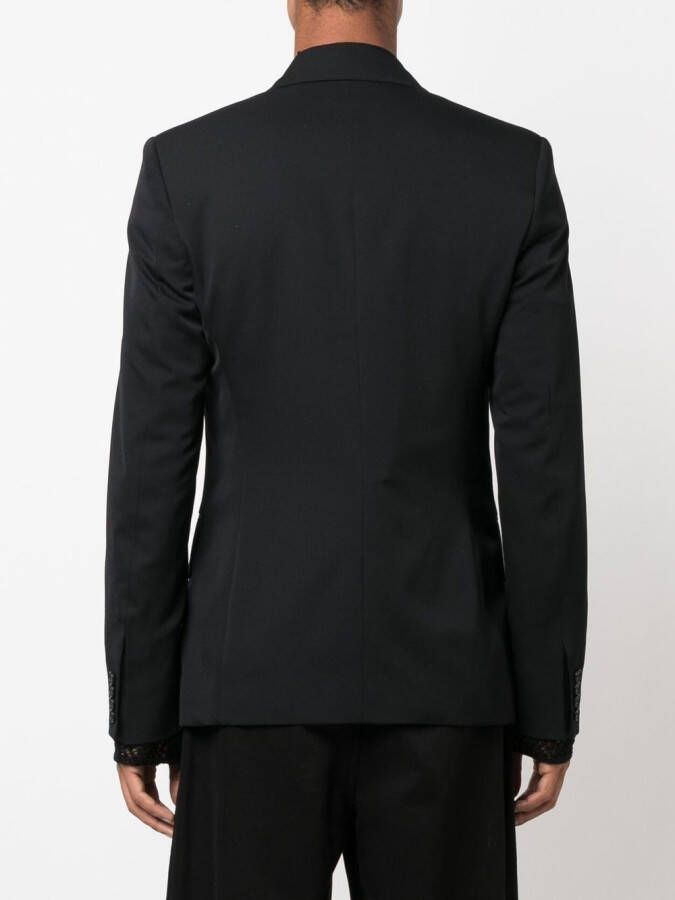 Walter Van Beirendonck Blazer met enkele rij knopen Zwart