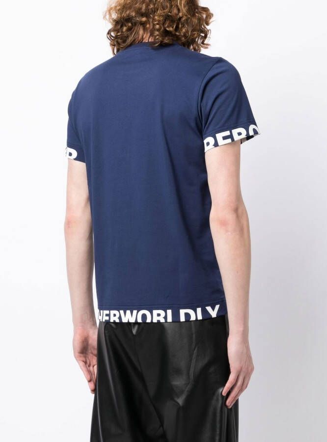 Walter Van Beirendonck T-shirt met print Blauw