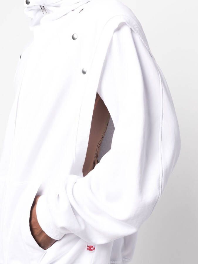 Walter Van Beirendonck Hoodie met rits Wit
