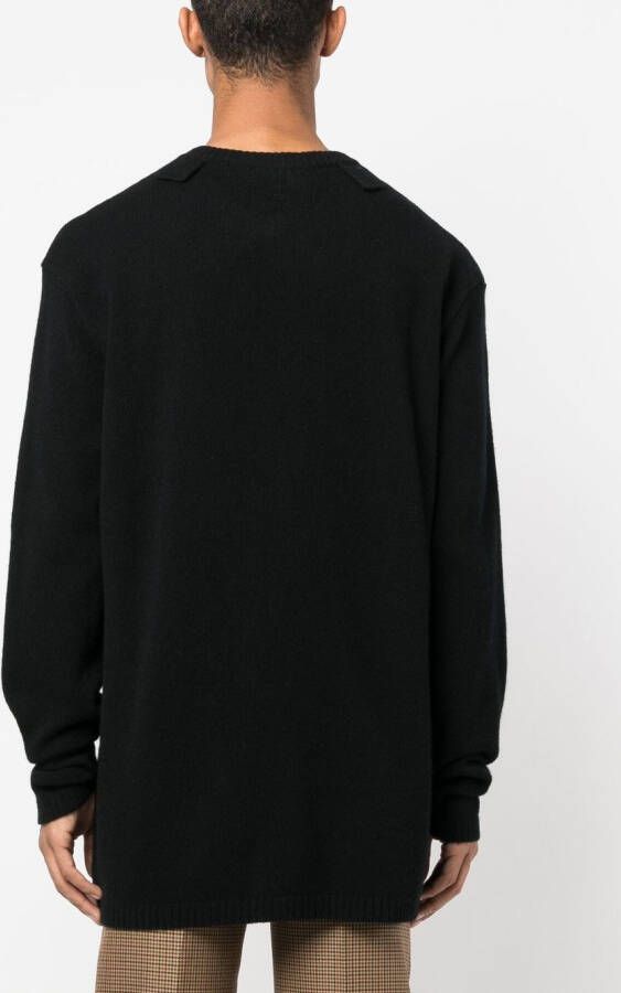 Walter Van Beirendonck Trui met abstracte print Zwart