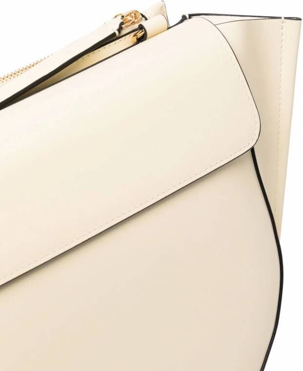 Wandler Hortensia leren shopper Beige