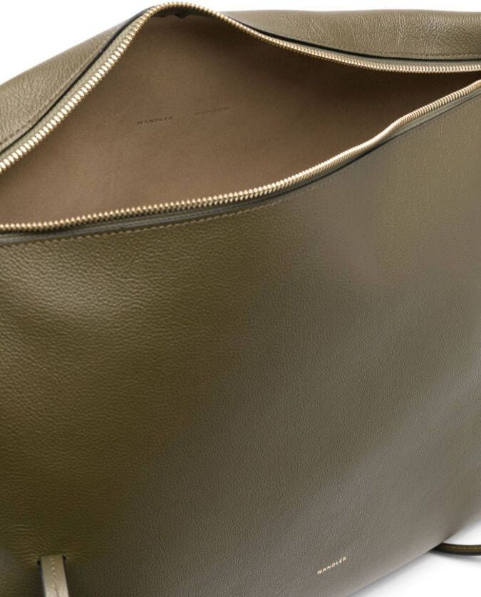 Wandler Shopper met logoprint Groen