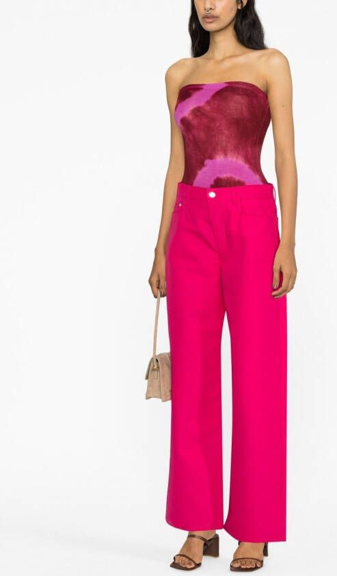 Wandler Jeans met wijde pijpen Roze
