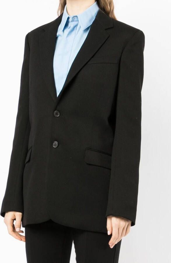 WARDROBE.NYC Blazer van scheerwol Zwart