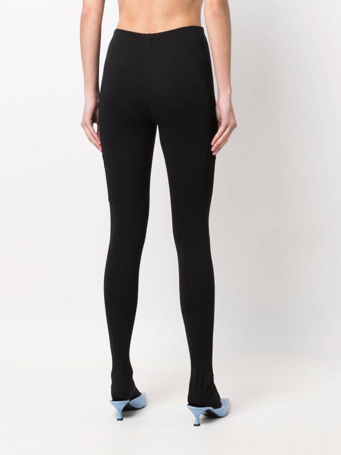 WARDROBE.NYC Legging met meerdere zakken Zwart