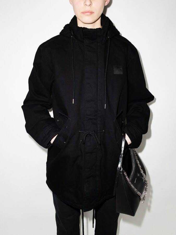 WARDROBE.NYC x Carhartt parka met capuchon Zwart