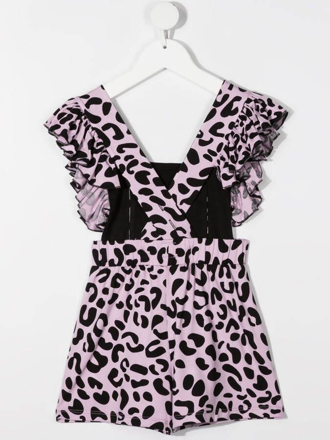 WAUW CAPOW by BANGBANG Playsuit met ruches Paars