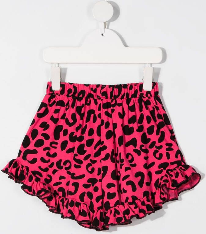 WAUW CAPOW by BANGBANG Shorts met ruches Roze