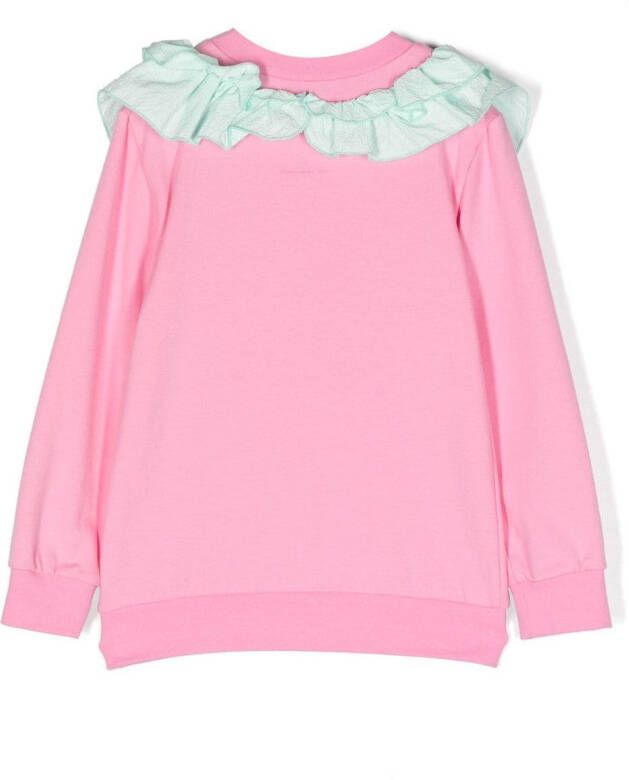 WAUW CAPOW by BANGBANG Sweater met ruches Roze