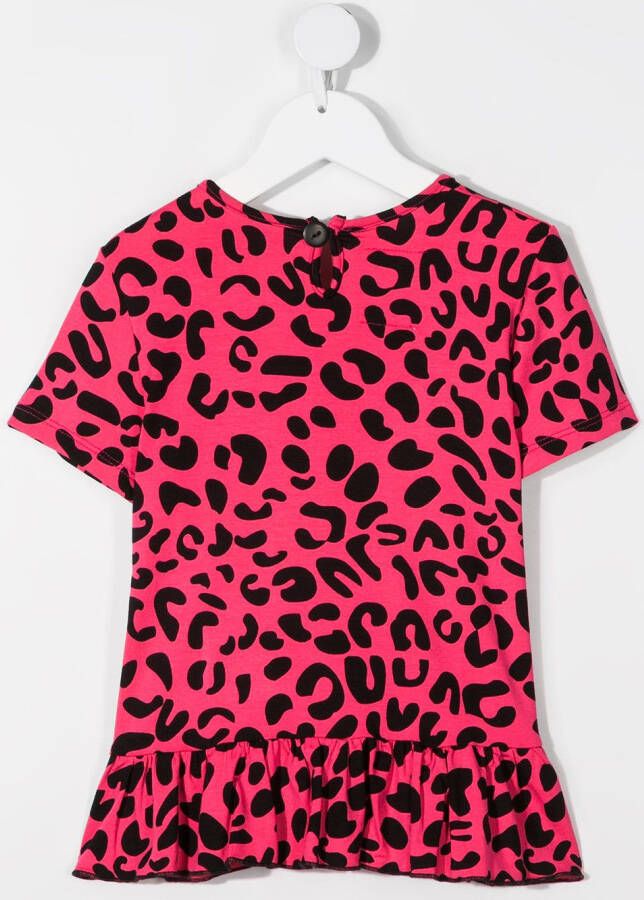 WAUW CAPOW by BANGBANG T-shirt met luipaardprint Roze