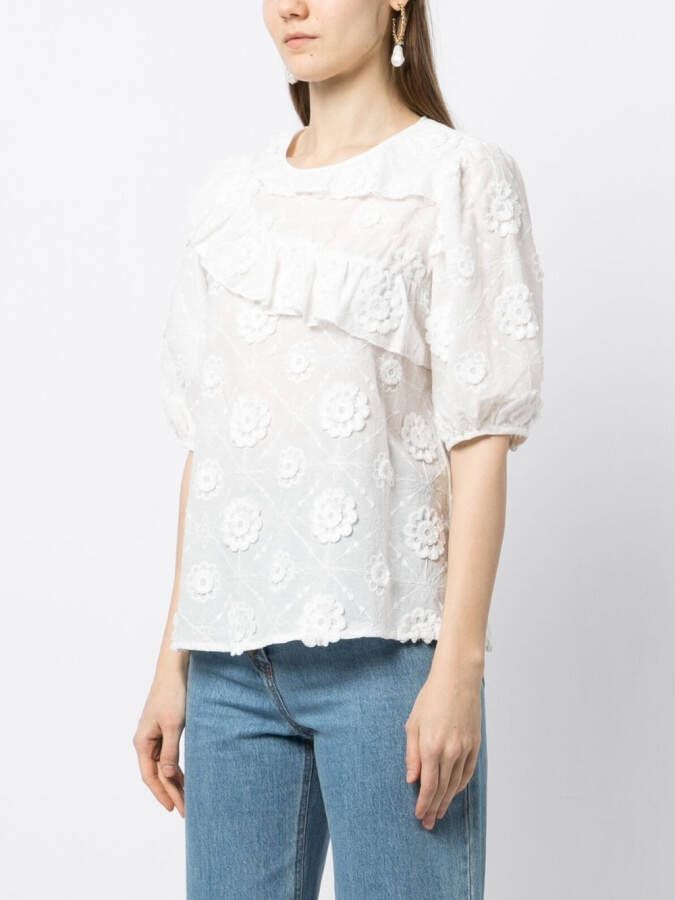 We Are Kindred Blouse met pofmouwen Wit