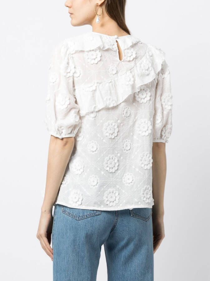We Are Kindred Blouse met pofmouwen Wit