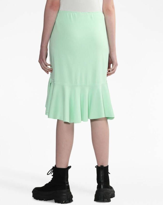 We11done Asymmetrische blouse Groen