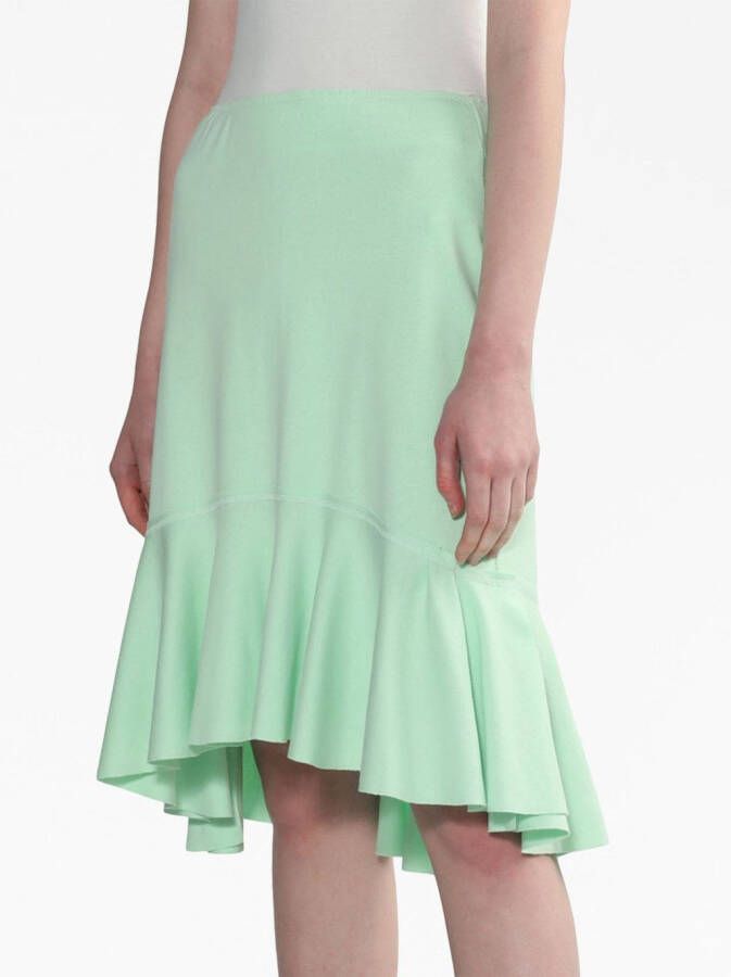 We11done Asymmetrische blouse Groen