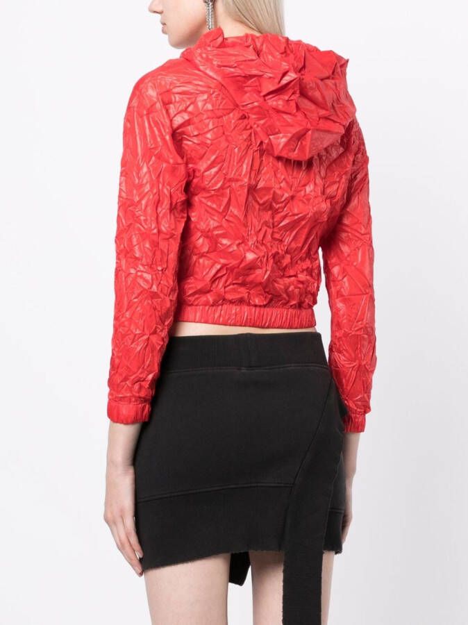 We11done Blouse met gekreukt effect Rood