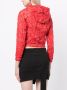 We11done Blouse met gekreukt effect Rood - Thumbnail 4