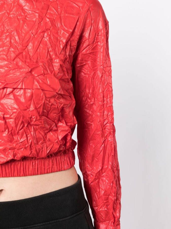 We11done Blouse met gekreukt effect Rood