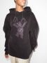 We11done Hoodie met teddybeerprint Paars - Thumbnail 2