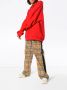 We11done oversized hoodie met logo patches Rood - Thumbnail 2