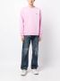 We11done Sweater met logopatch Roze - Thumbnail 2