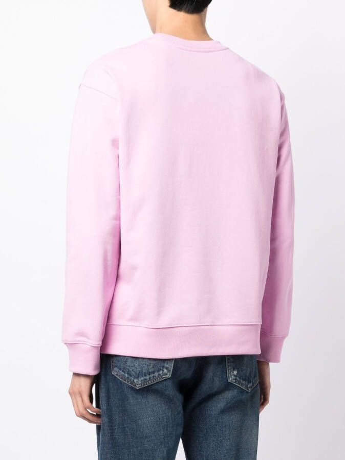 We11done Sweater met logopatch Roze