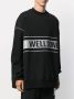 We11done Sweater met logoprint Zwart - Thumbnail 3