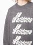 We11done Trui met logo intarsia Grijs - Thumbnail 5