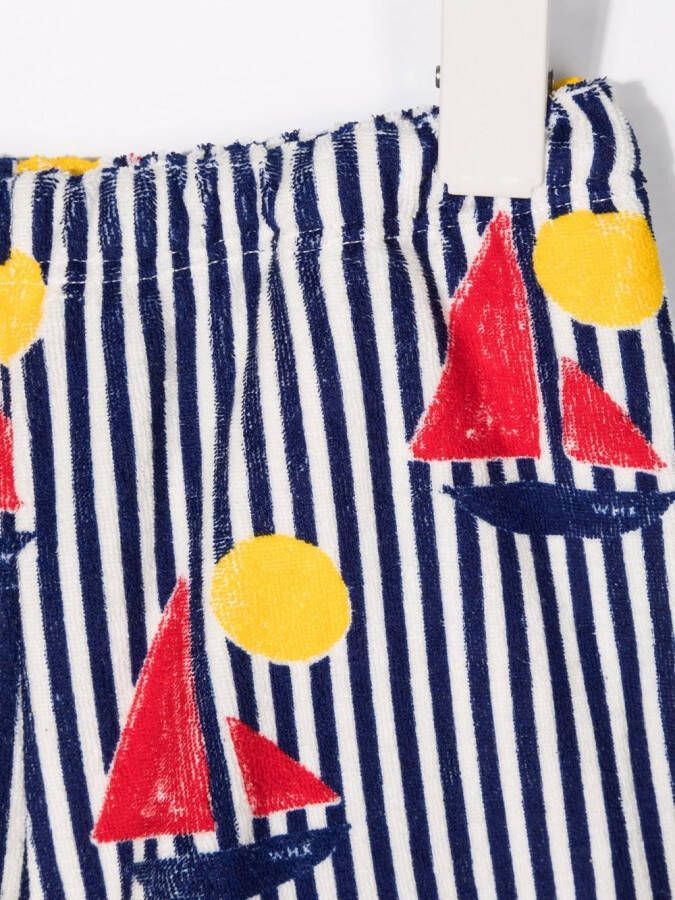 Weekend House Kids. Shorts met bootprint Wit