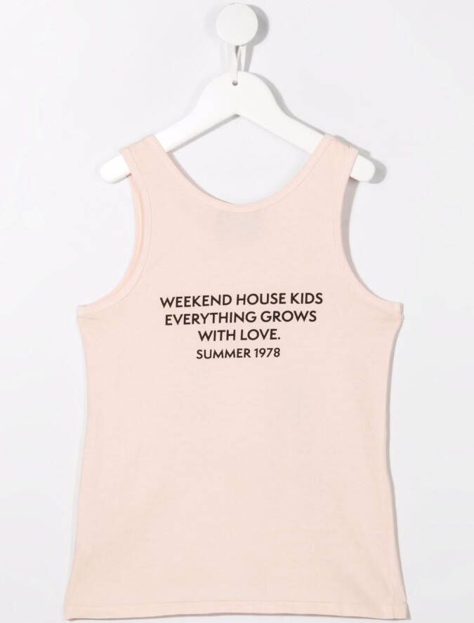 Weekend House Kids. Tanktop met print Roze