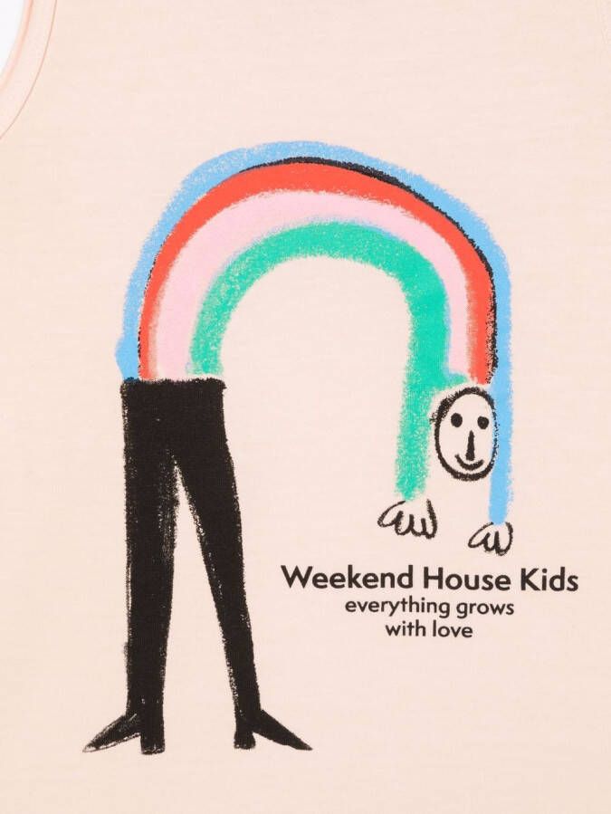 Weekend House Kids. Tanktop met print Roze