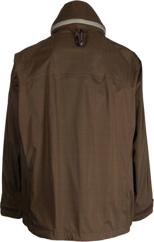 White Mountaineering Jack met capuchon Bruin