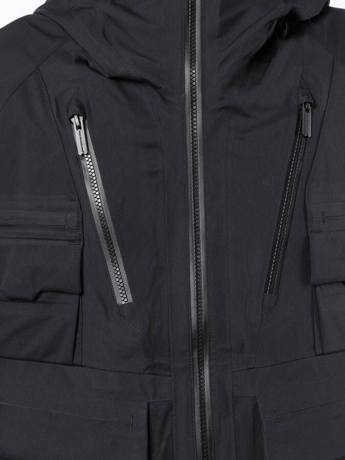 White Mountaineering Jack met capuchon Zwart