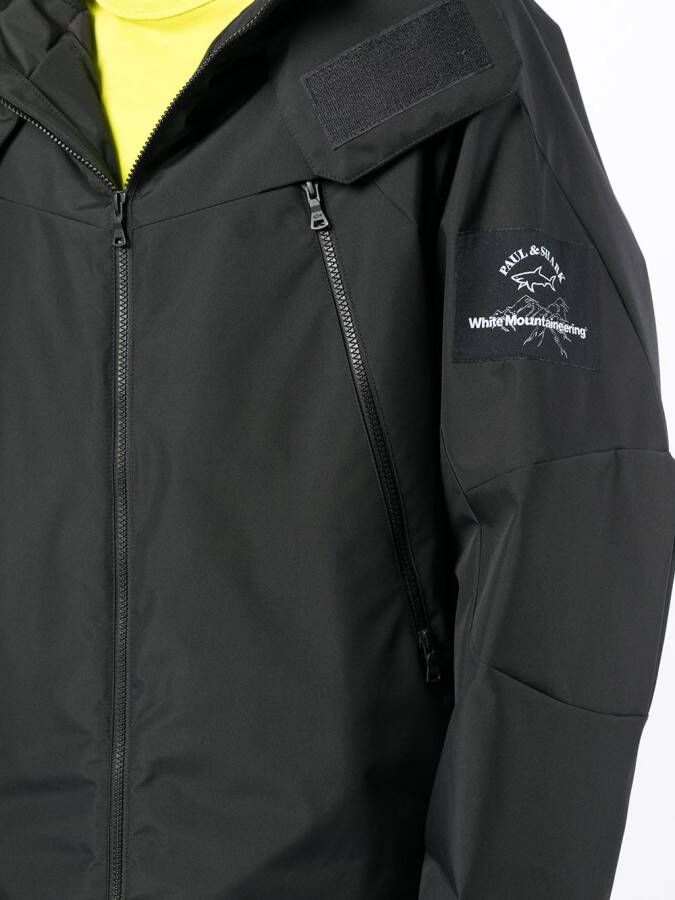 White Mountaineering Jack met capuchon Zwart