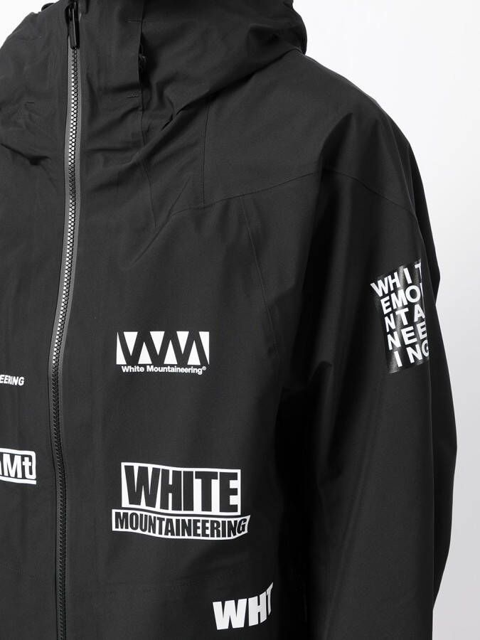 White Mountaineering Jack met print Zwart
