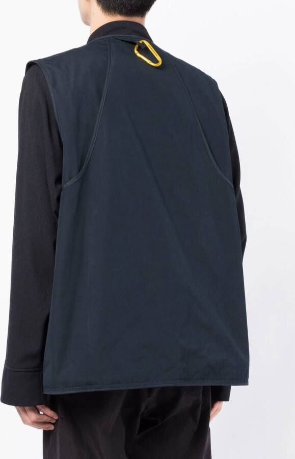 White Mountaineering Jas met meerdere zakken Blauw