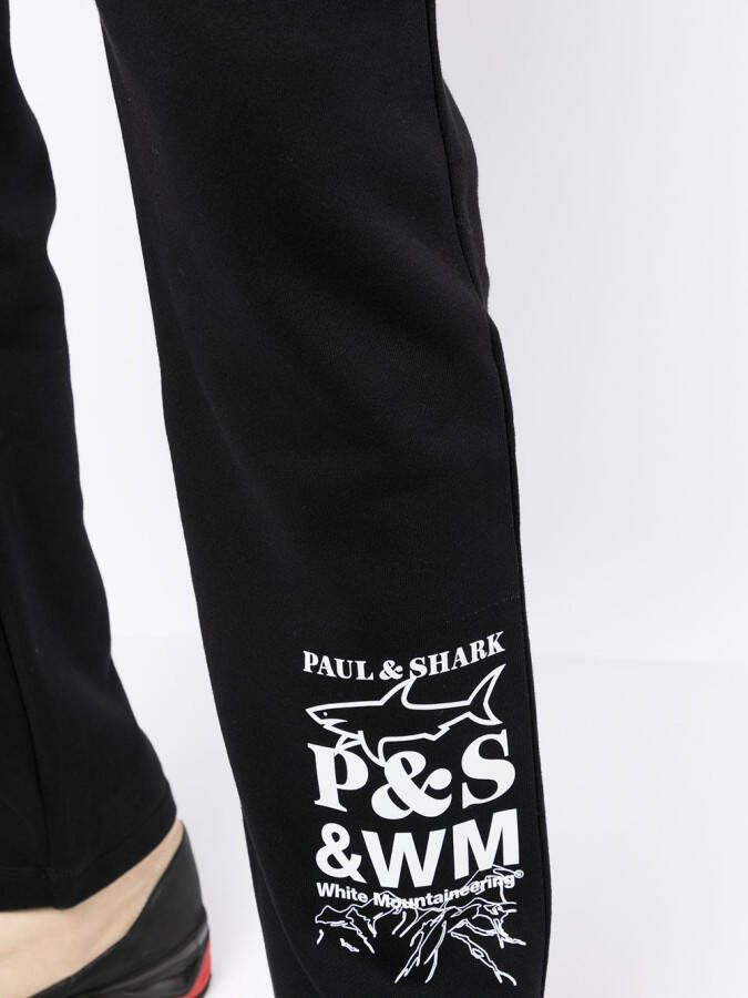 White Mountaineering Joggingbroek met logoprint Zwart