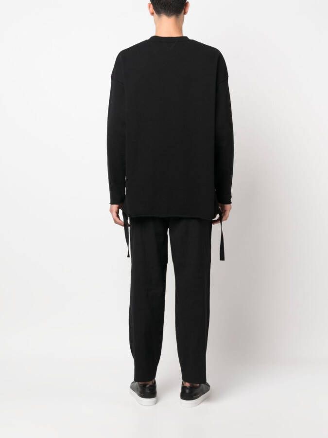 White Mountaineering Sweater met logoprint Zwart