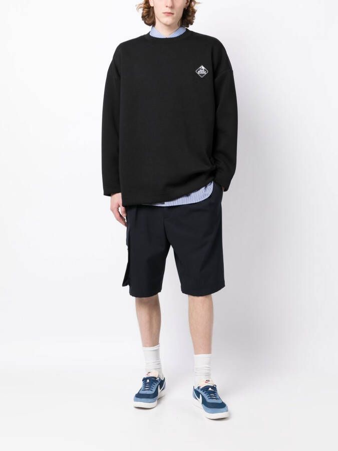 White Mountaineering Sweater met ronde hals Zwart