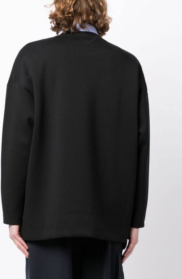 White Mountaineering Sweater met ronde hals Zwart