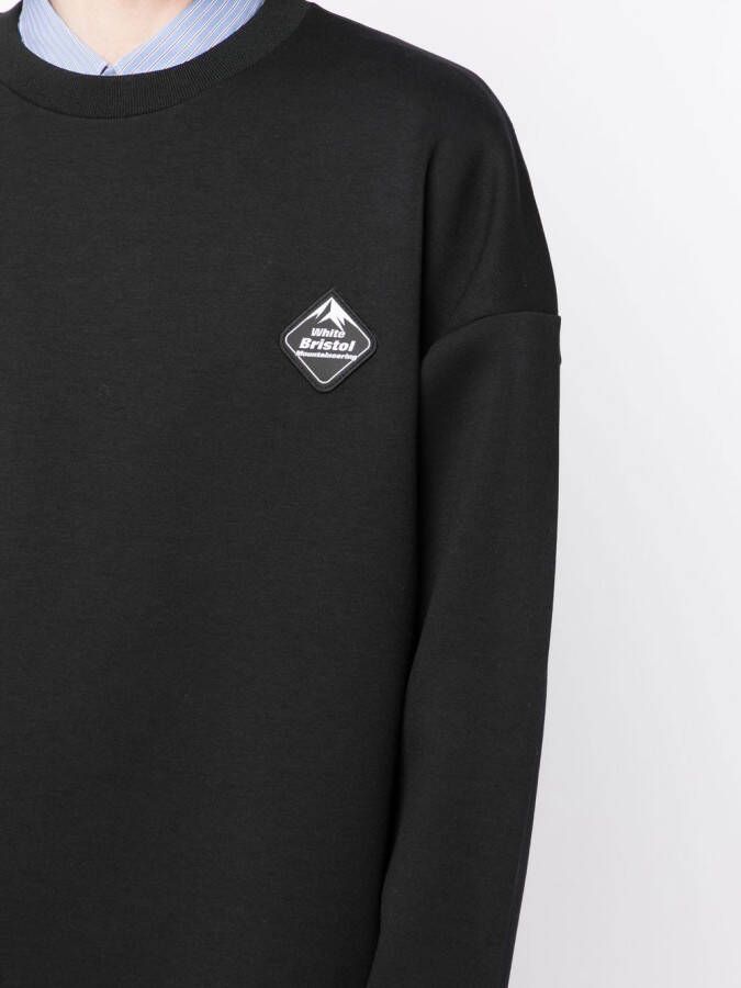 White Mountaineering Sweater met ronde hals Zwart