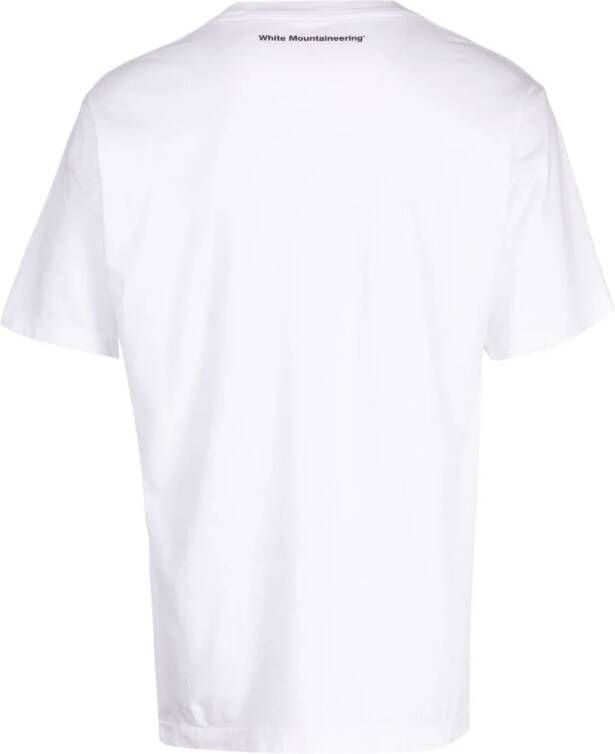 White Mountaineering T-shirt met tekst Wit