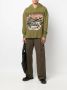 Who Decides War Hoodie met print Groen - Thumbnail 2