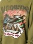 Who Decides War Hoodie met print Groen - Thumbnail 5
