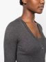 Wild Cashmere Cloe vest met V-hals Grijs - Thumbnail 5