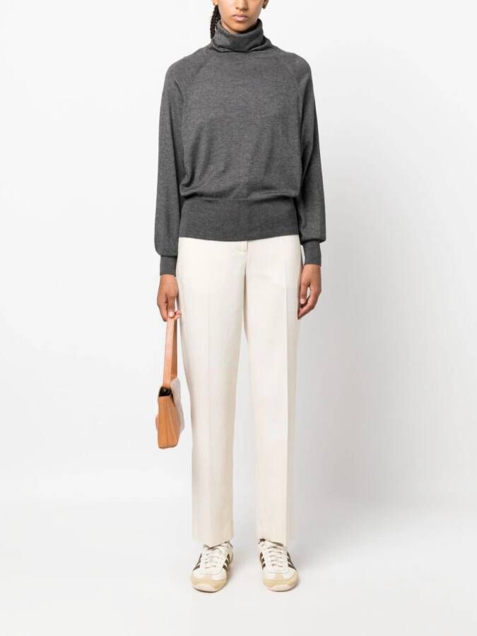 Wild Cashmere Diana trui met hoge hals Grijs