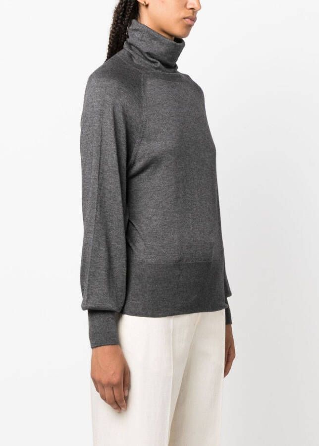 Wild Cashmere Diana trui met hoge hals Grijs