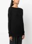 Wild Cashmere Ribgebreide trui Zwart - Thumbnail 3