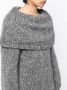 Wild Cashmere Grofgebreide trui Grijs - Thumbnail 4
