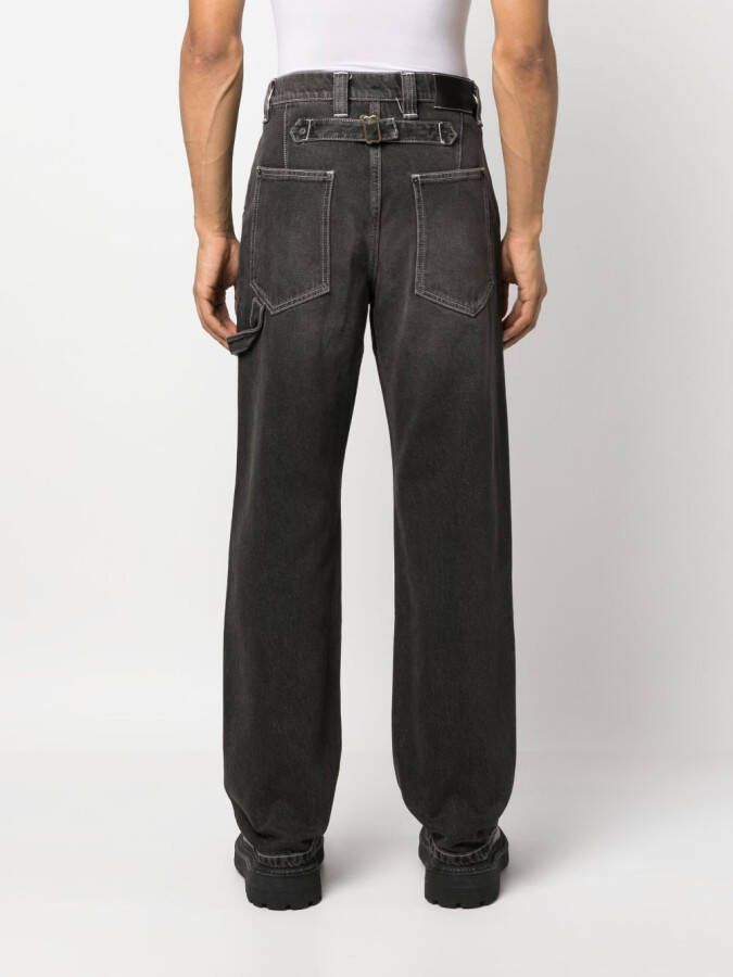 Winnie NY Jeans met logopatch Zwart