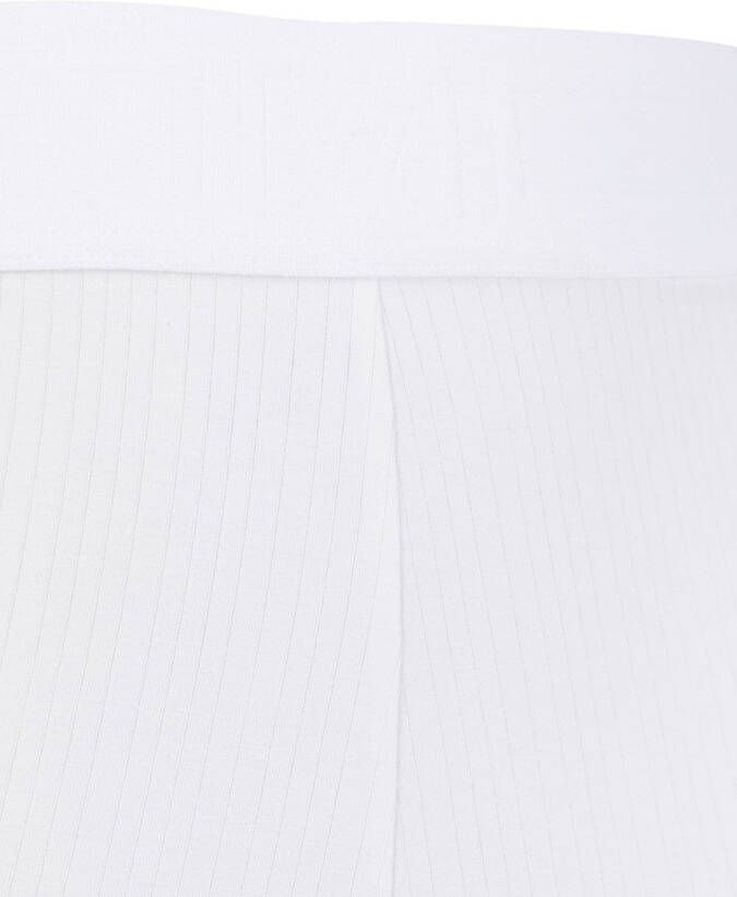 Wolford Geribbelde boxershorts Wit